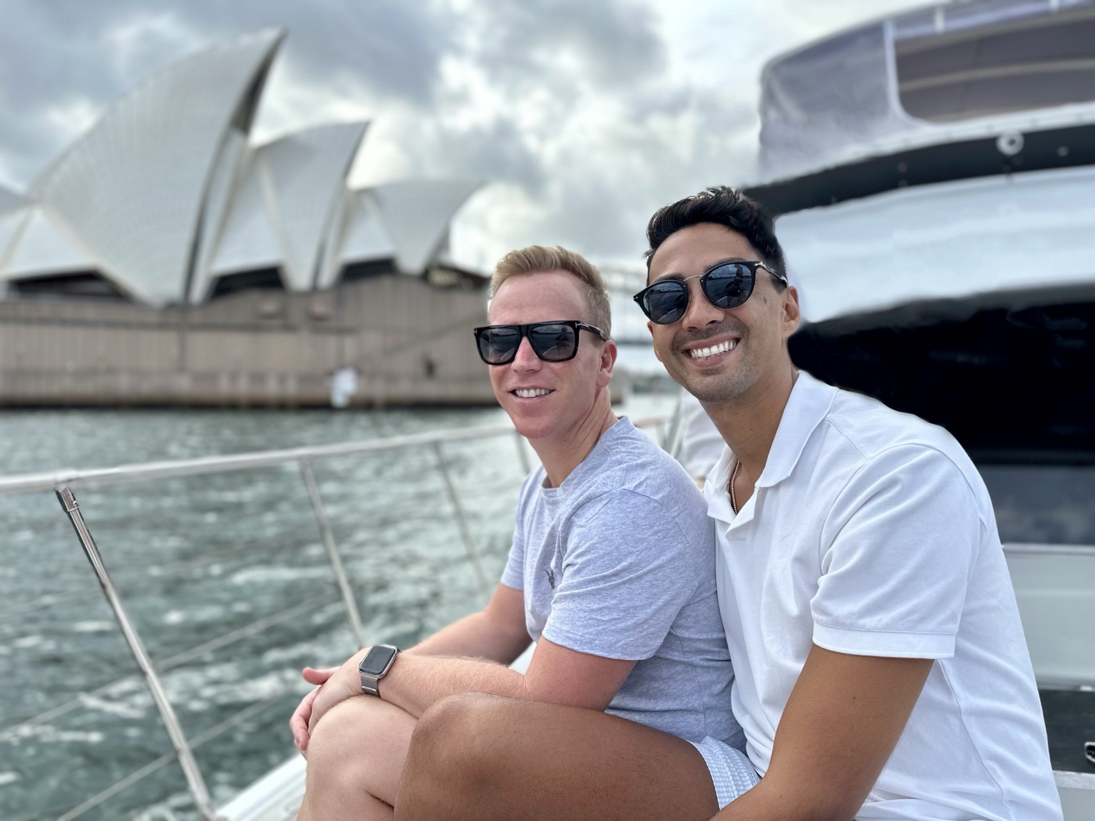 Brenden and Richard together by Sydney Opera House