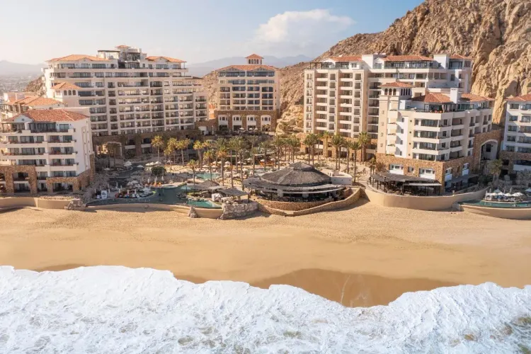 Aerial view of Grand Solmar Land's End Resort and Spa in Cabo San Lucas